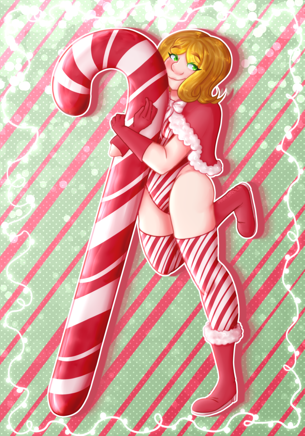 Example 2022 (Fullsize style + Fullbody + Soft-shading + Pattern background)