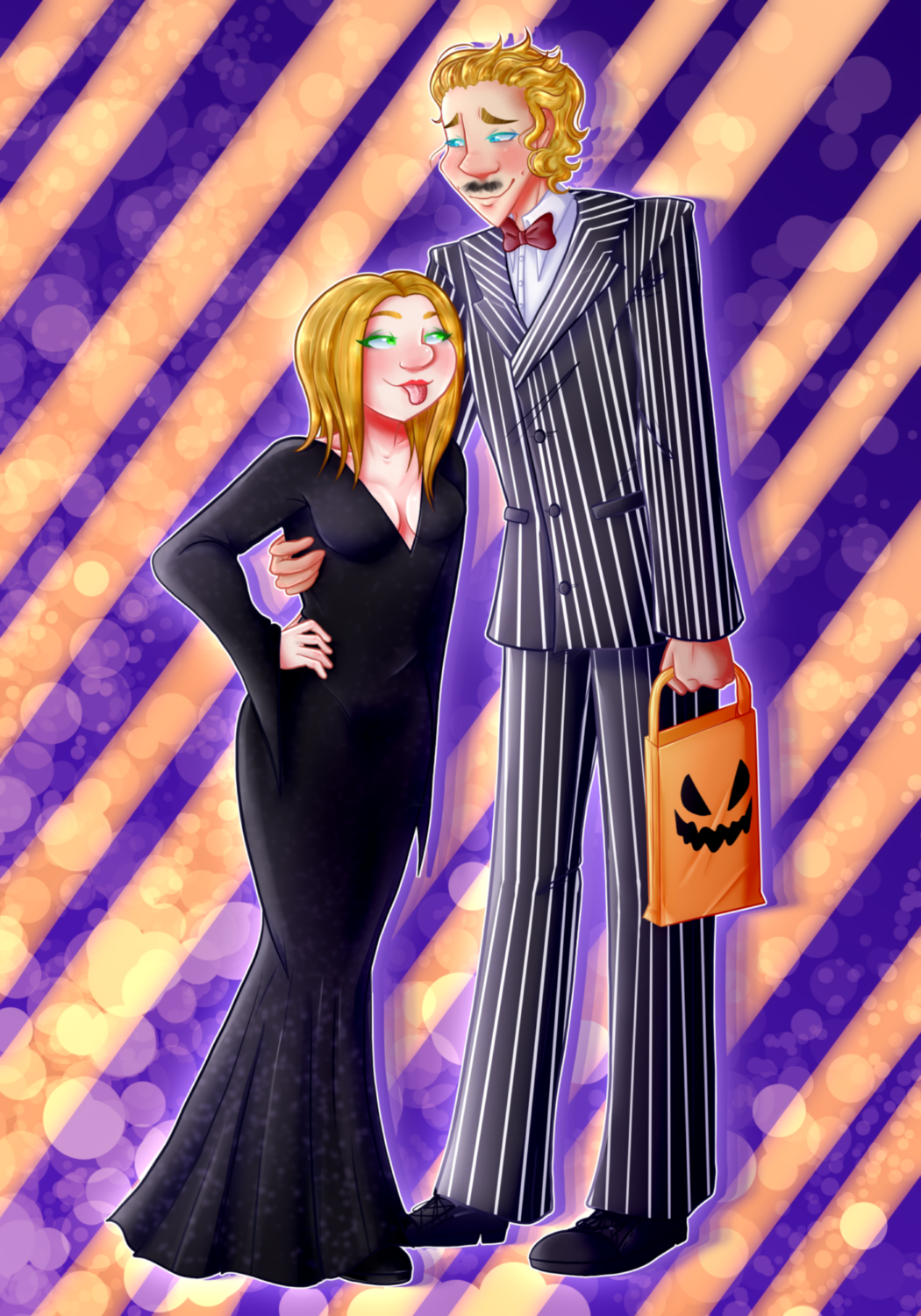 Example 2022 (Fullsize style + Fullbody + Soft-shading + Pattern background)