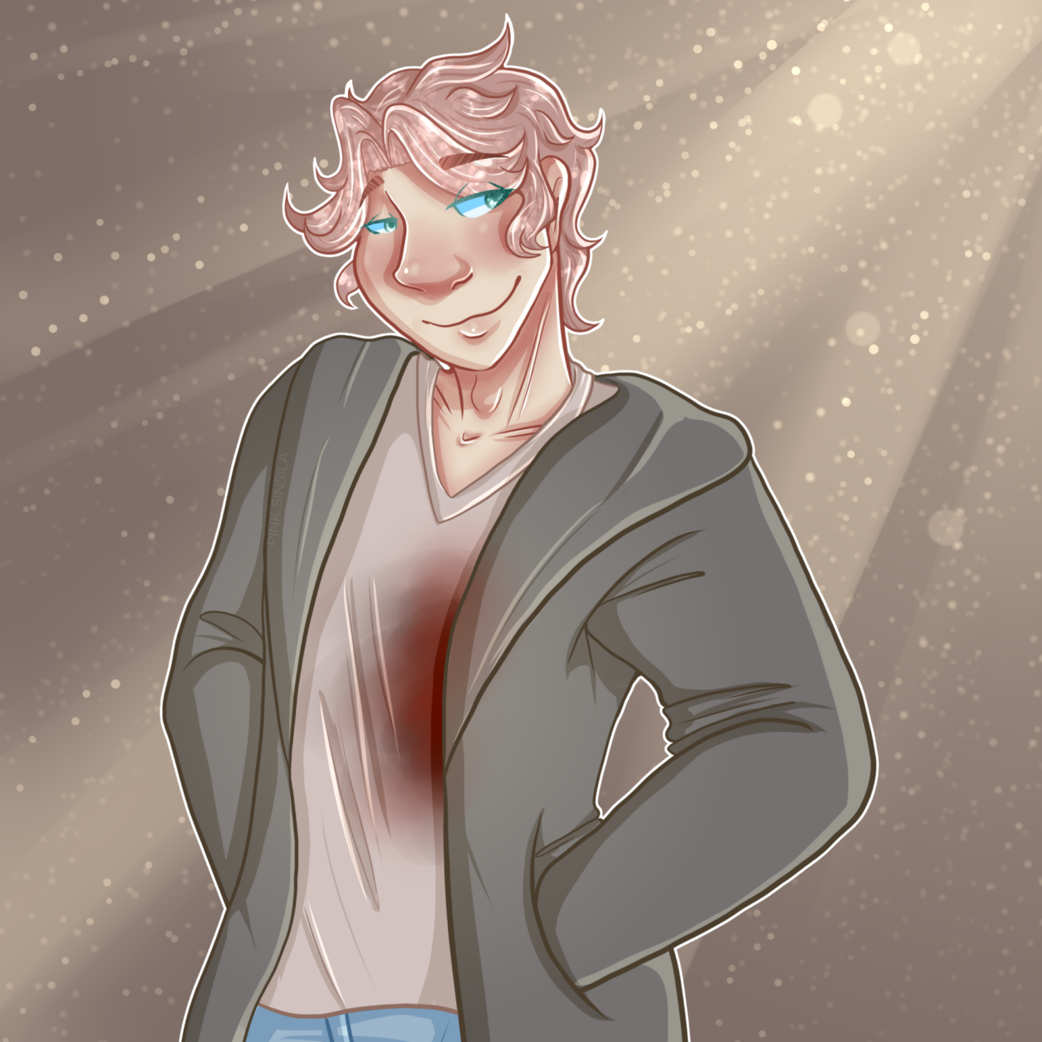 Example 2022 (Fullsize style + Halfbody + Cell-shading + Pattern background)