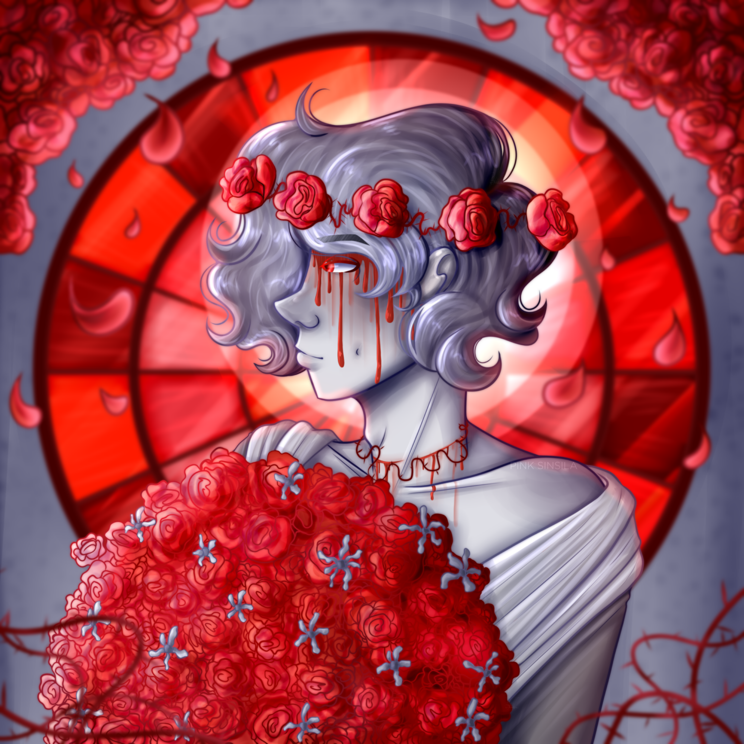 Example 2023 (Fullsize style + Bust + Soft-shading + Scenery background)