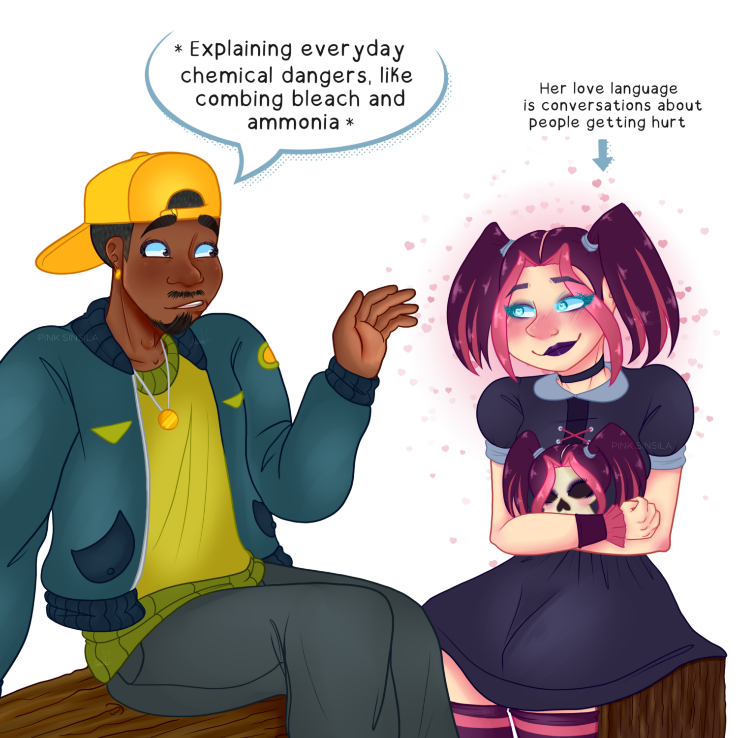 Example 2023 (Fullsize style + Halfbody + Flat color + Solid background)
