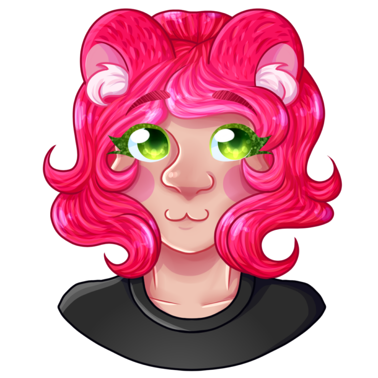 Cell-shaded bust